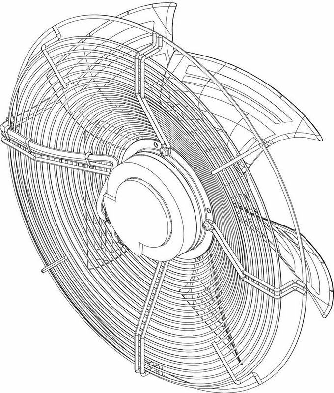 Ventilátor 675mm - 8 733 703 838
