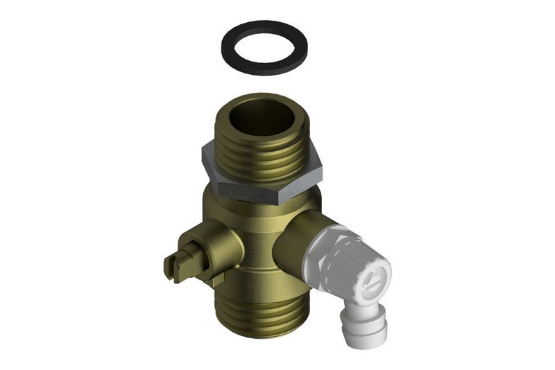 Ventil vertikal G3/4 mit Ablauf - 8 735 300 784