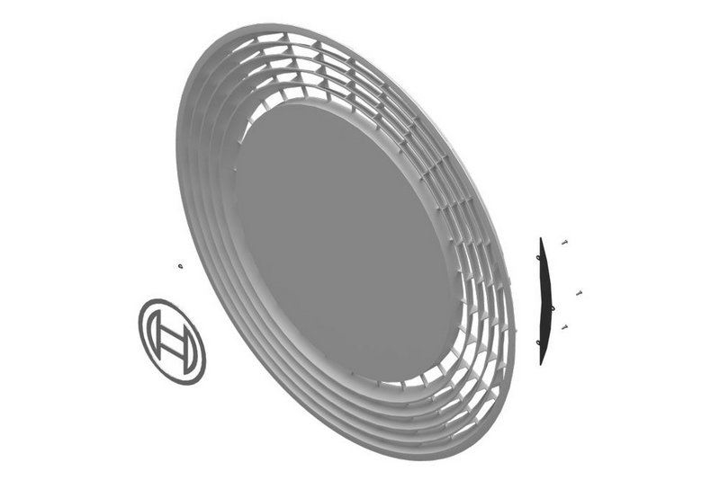 Luftauslassblende weiß - 8 738 214 512