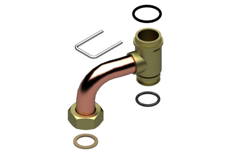 Zusammenbau Rücklauf Rohr - 8 737 711 825